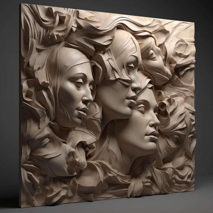 نموذج ثلاثي الأبعاد لآلة CNC 3D Art 